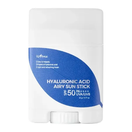 Isntree - Hydratačný SPF krém v tyčinke - Hyaluronic Acid Airy Sun Stick SPF 50+ PA++++ (22g)