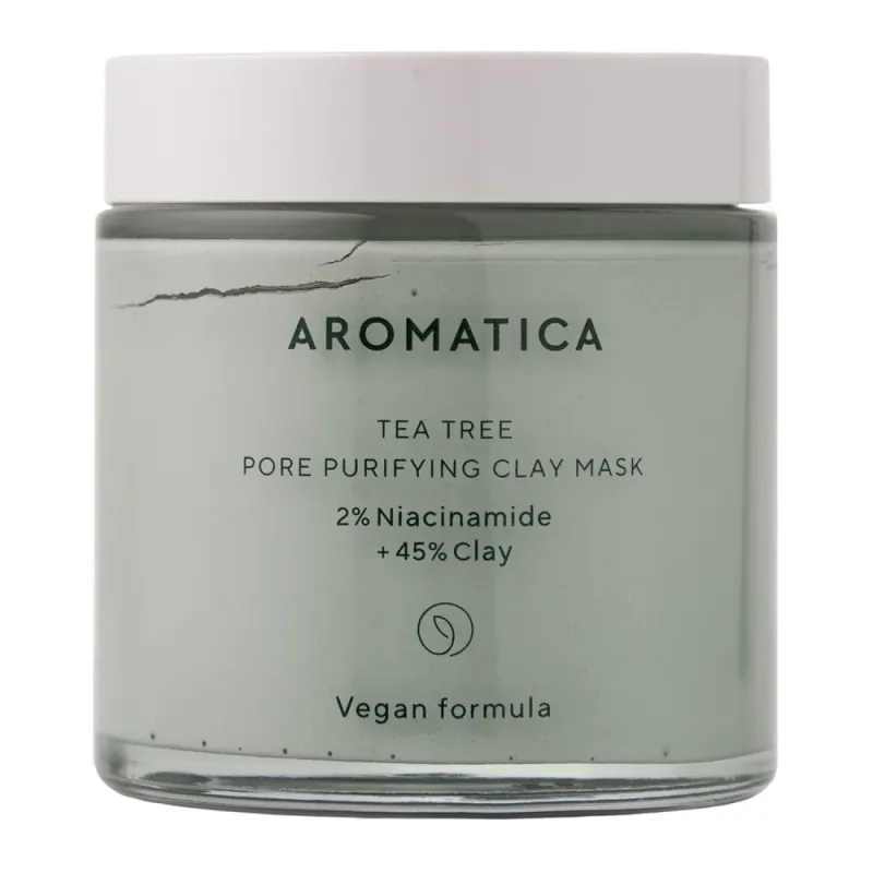 Aromatica - Tea Tree Pore Purifying Clay Mask - Ílová maska s čajovníkovým extraktom - 120g