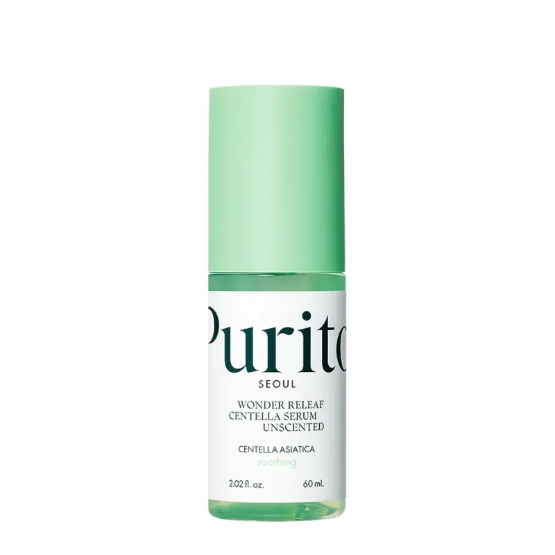 Purito - Wonder Releaf Centella Serum Unscented - Sérum bez parfumácie s pupočníkom ázijským - 60 ml
