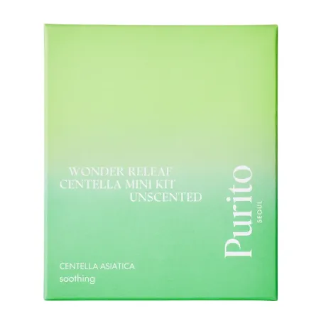 Purito - Wonder Releaf Centella Mini Kit Unscented - Sada mini produktov pre citlivú pleť